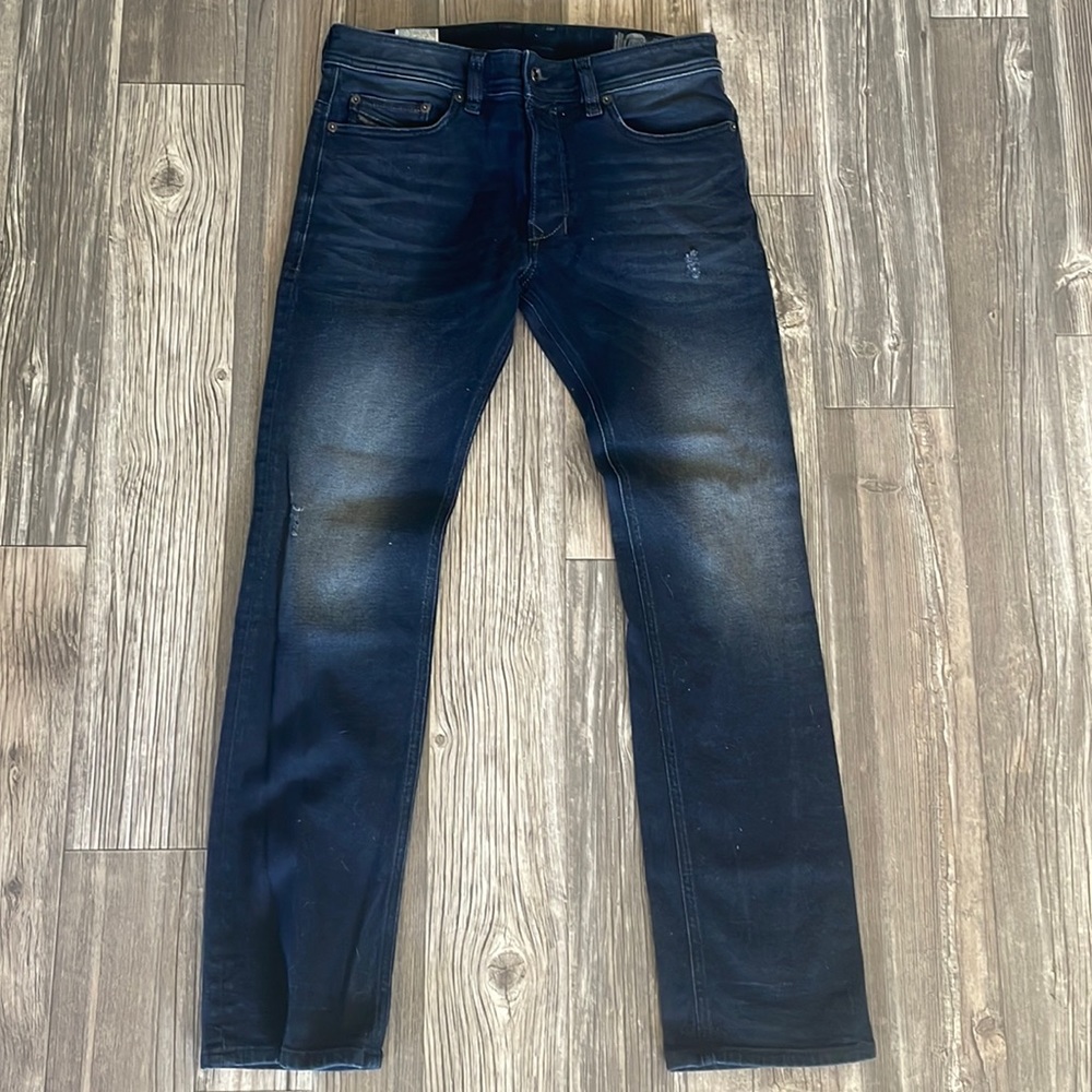BRAND NEW Diesel Jeans. Dark Blue. Never worn. “Safado” Regular Slim-Straight.